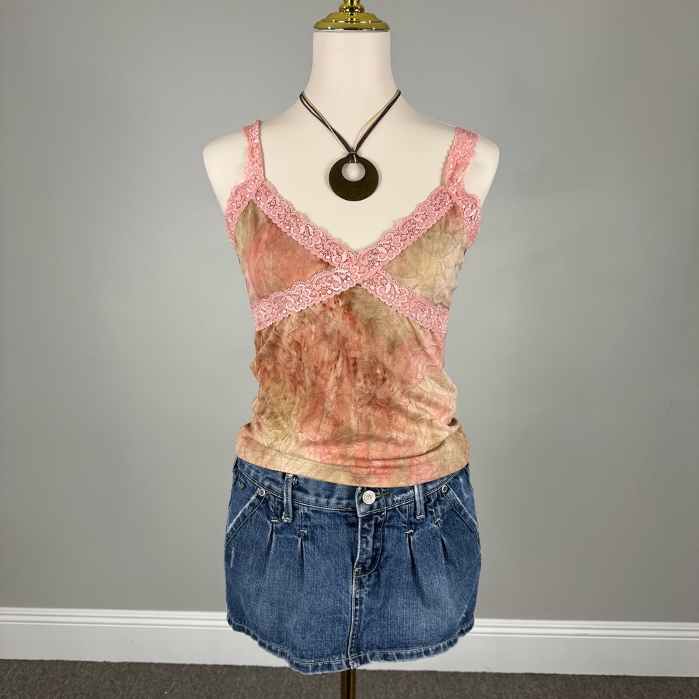 y2k tie dye cami